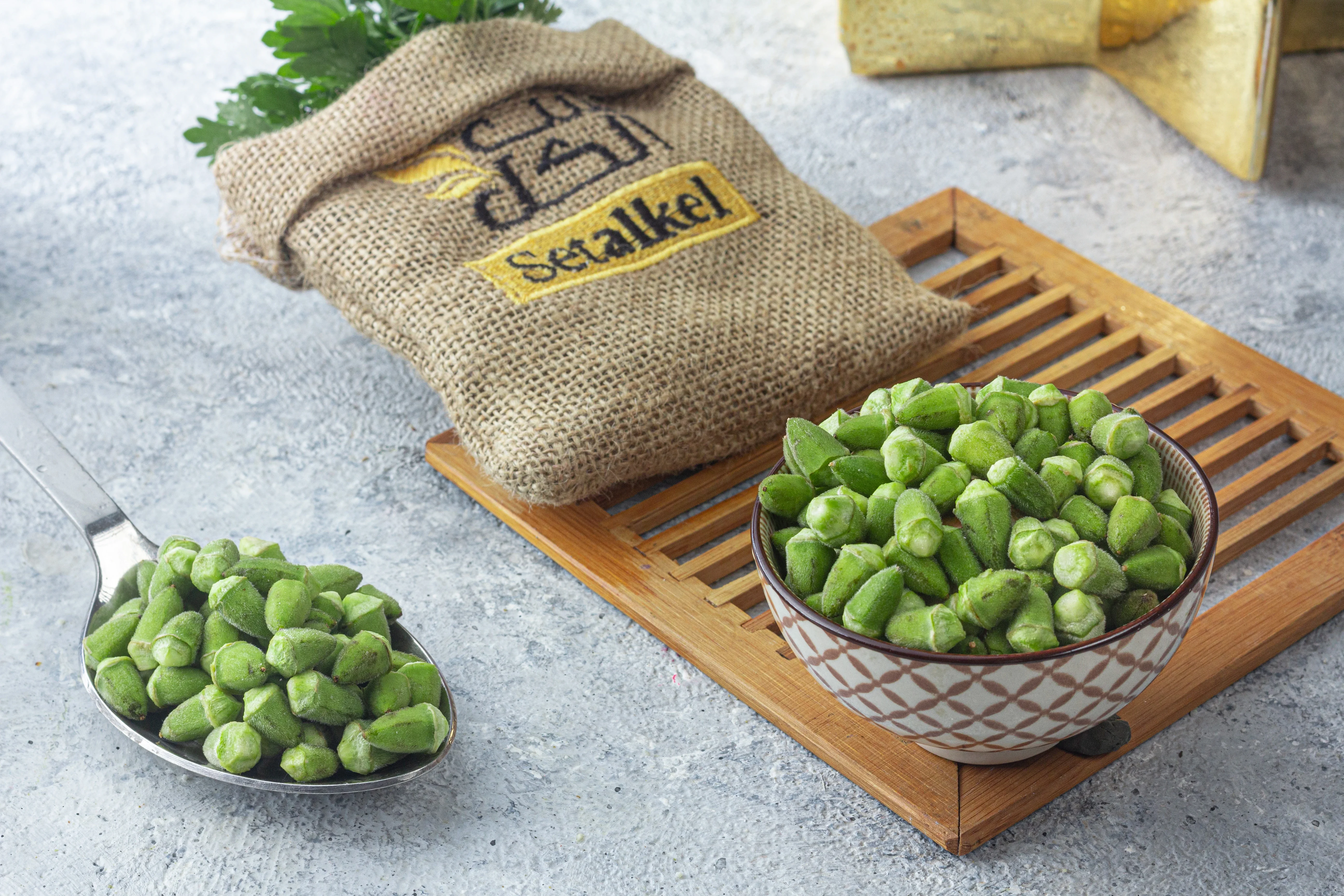 frozen okra