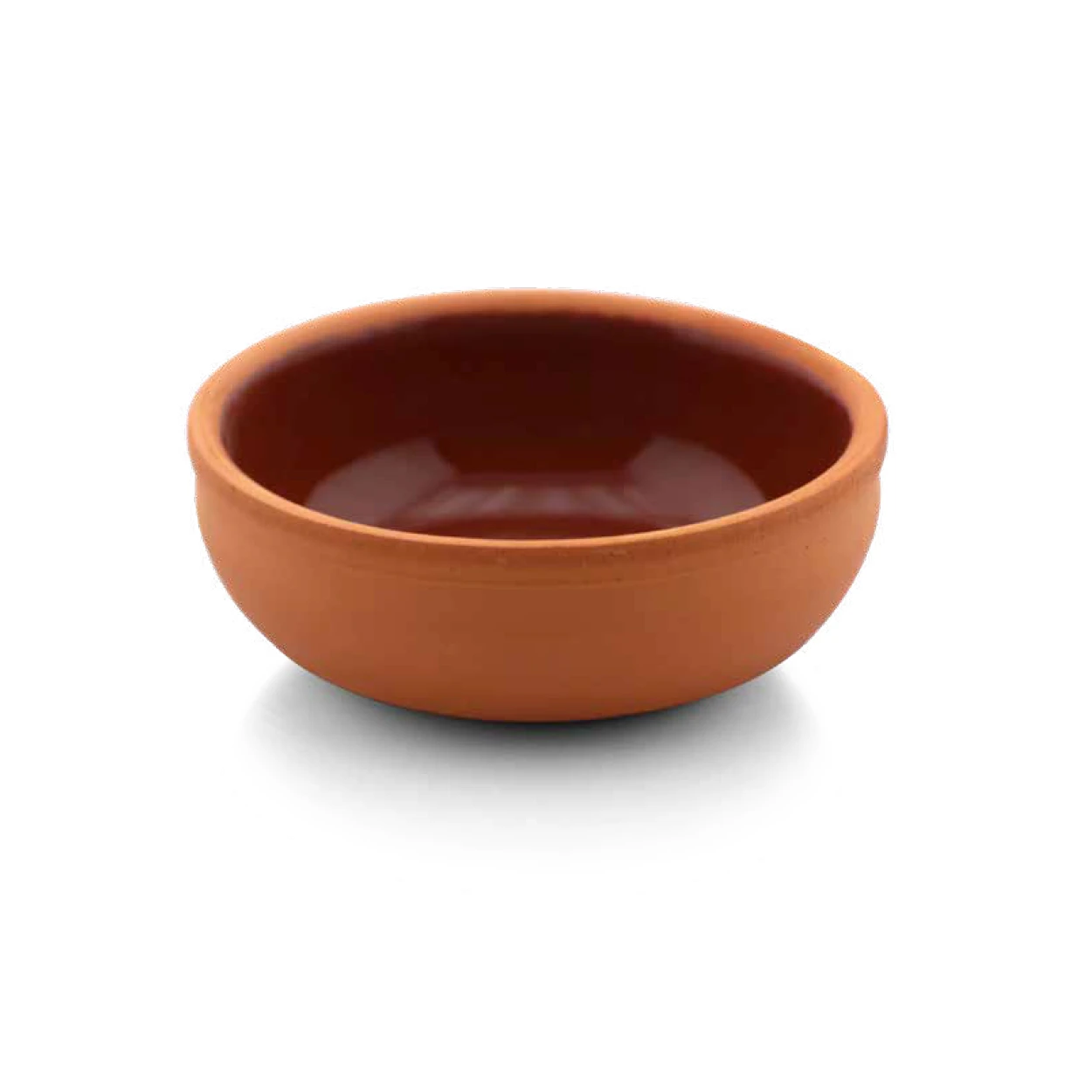 PENDIK - ROUND OVEN BOWL, 11,5*4 CM, (INNER BROWN GLAZED), 0,2 LT