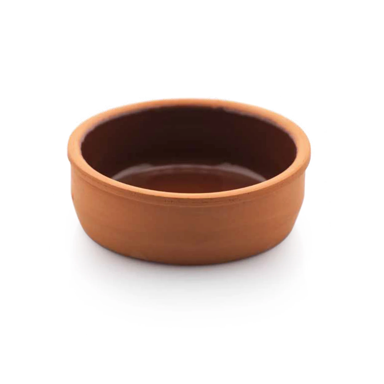 ANADOLU - ROUND OVEN BOWL, 12*4 CM, (INNER BROWN GLAZED), 0,25 LT