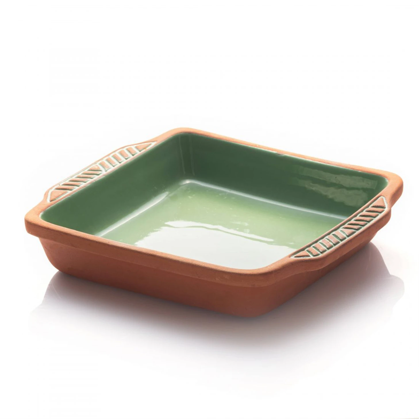 belgrad - square oven tray, 22,5*26*6 cm, (inner color glazed), 1 pcs
