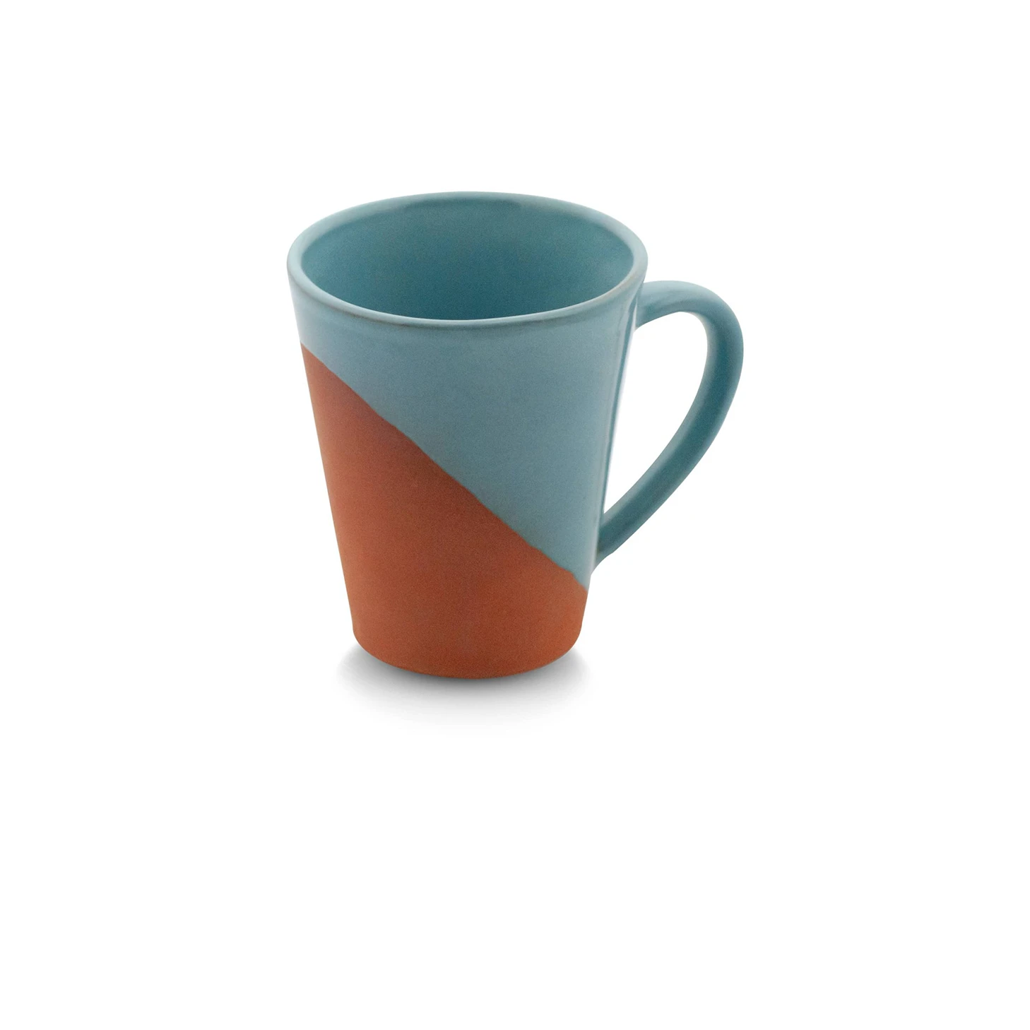beyoglu - mug 280 ml, 8,5*9,5 cm, (inner & half outer color glazed), 1 pcs, display tray