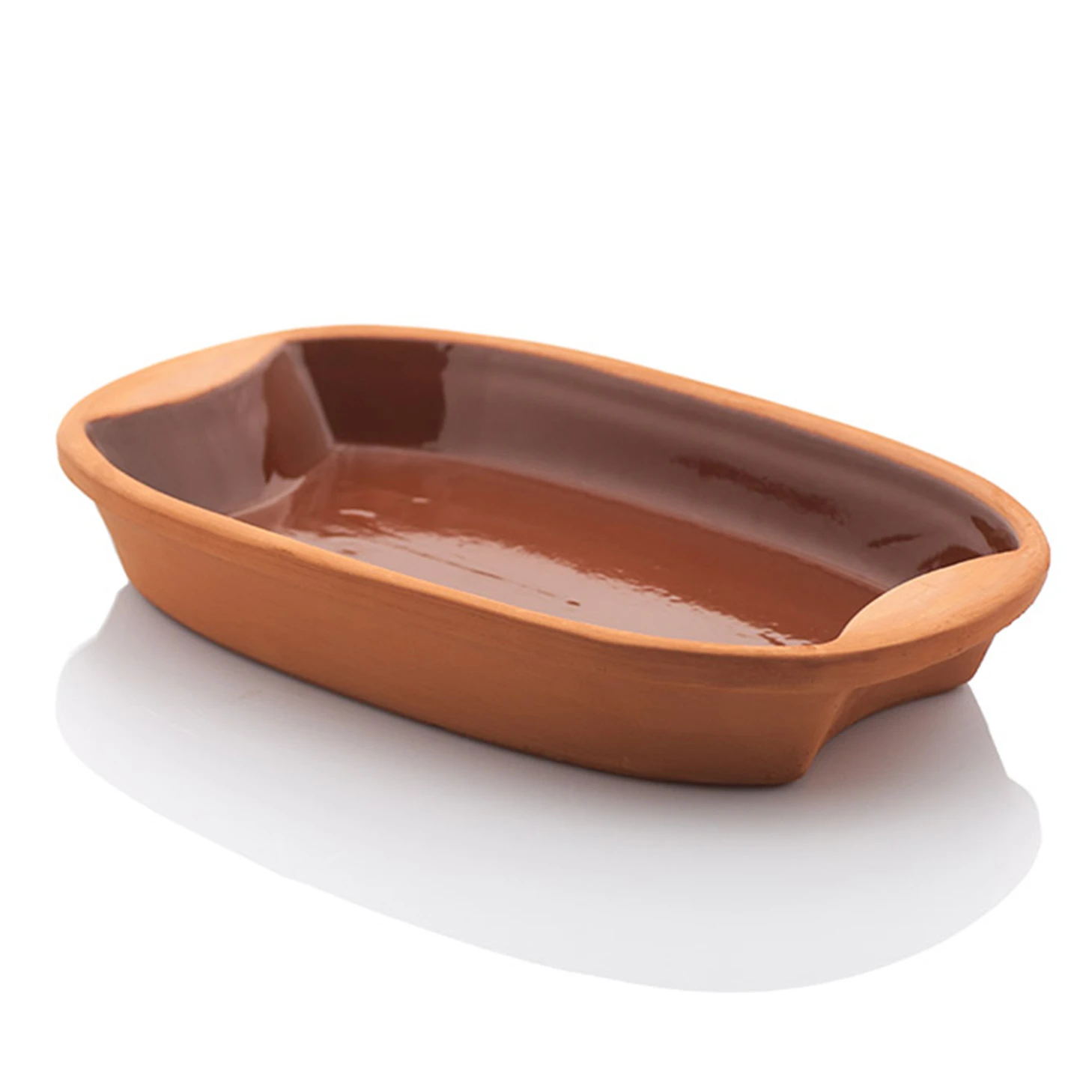 bornova - rectangle oven tray, 36*23*6 cm, (inner brown glazed), 1 pcs
