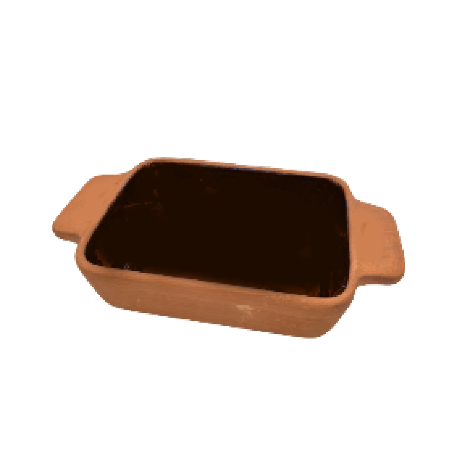 buca - rectangle oven tray with handle 22*11*4,5 cm, (full natural, non-glazed), 1 pcs