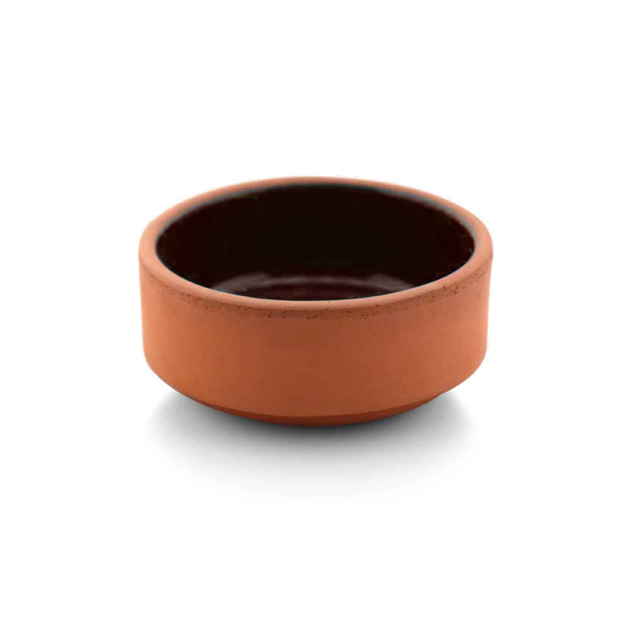 .CAMLICA - ROUND OVEN BOWL, 8*3,5 CM, (INNER BROWN GLAZED), 0,08 LT