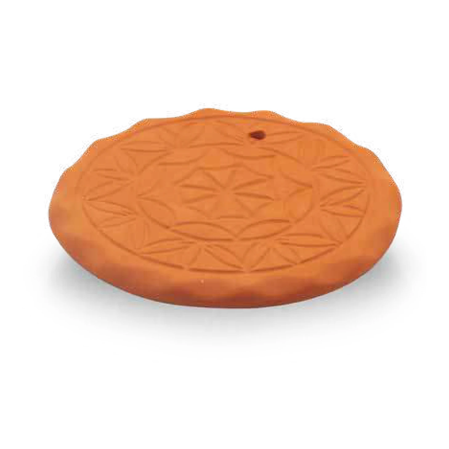 decor tri̇vets for hot & cold keepi̇ng 20*2 cm, (full natural, non-glazed), 1 pcs