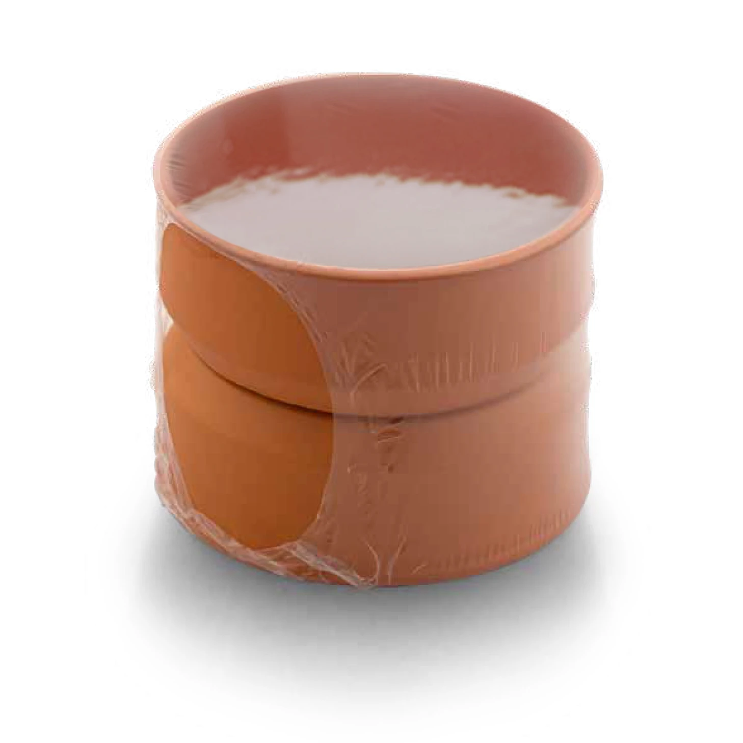 gemlik - round bowl, 16*6,5 cm, (inner brown glazed), 2 pcs set, shrink film