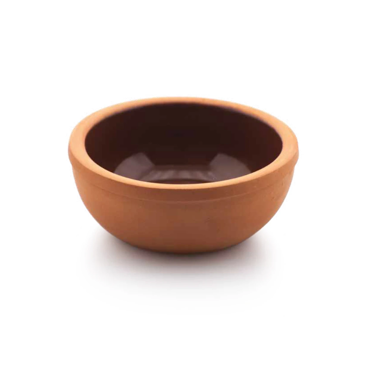 HEYBELI - ROUND OVEN BOWL, 10*4 CM, (INNER BROWN GLAZED), 0,15 LT