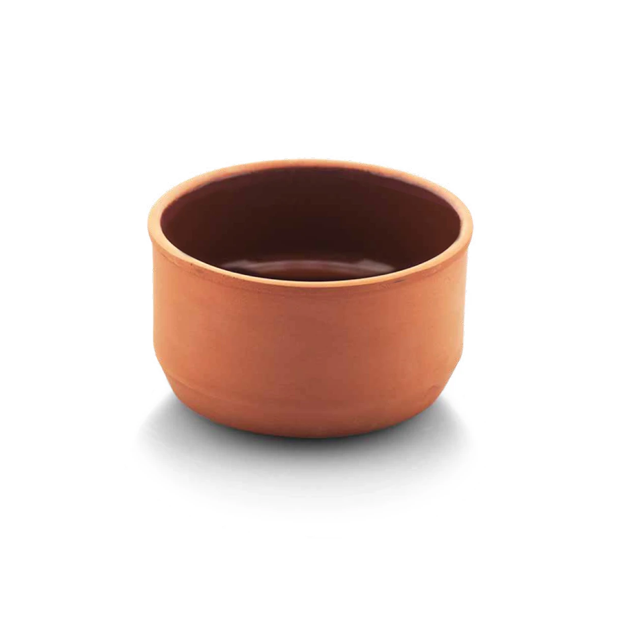 INEGOL - ROUND OVEN BOWL, 16*7,5 CM, (INNER BROWN GLAZED), 1 LT