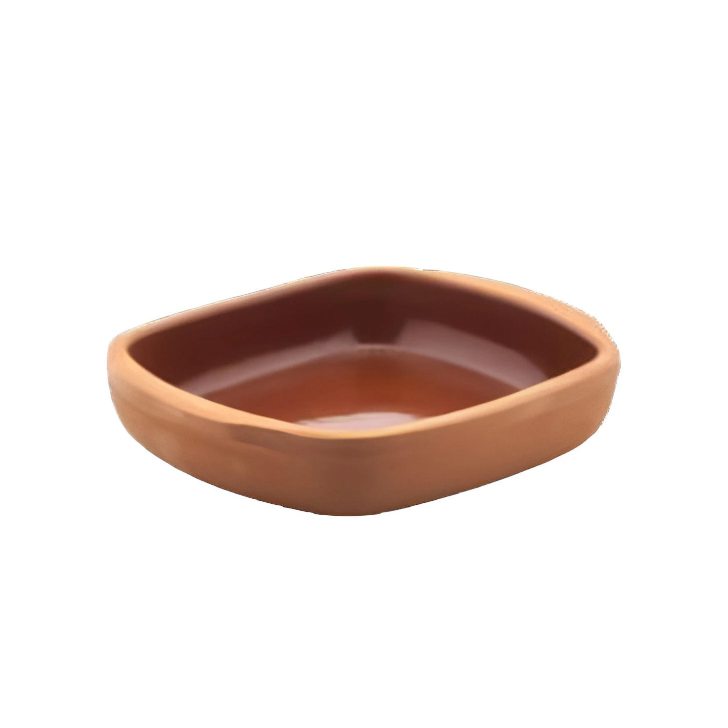 lazanya - square oven tray, 22*18*5 cm, (inner brown glazed), 1 pcs