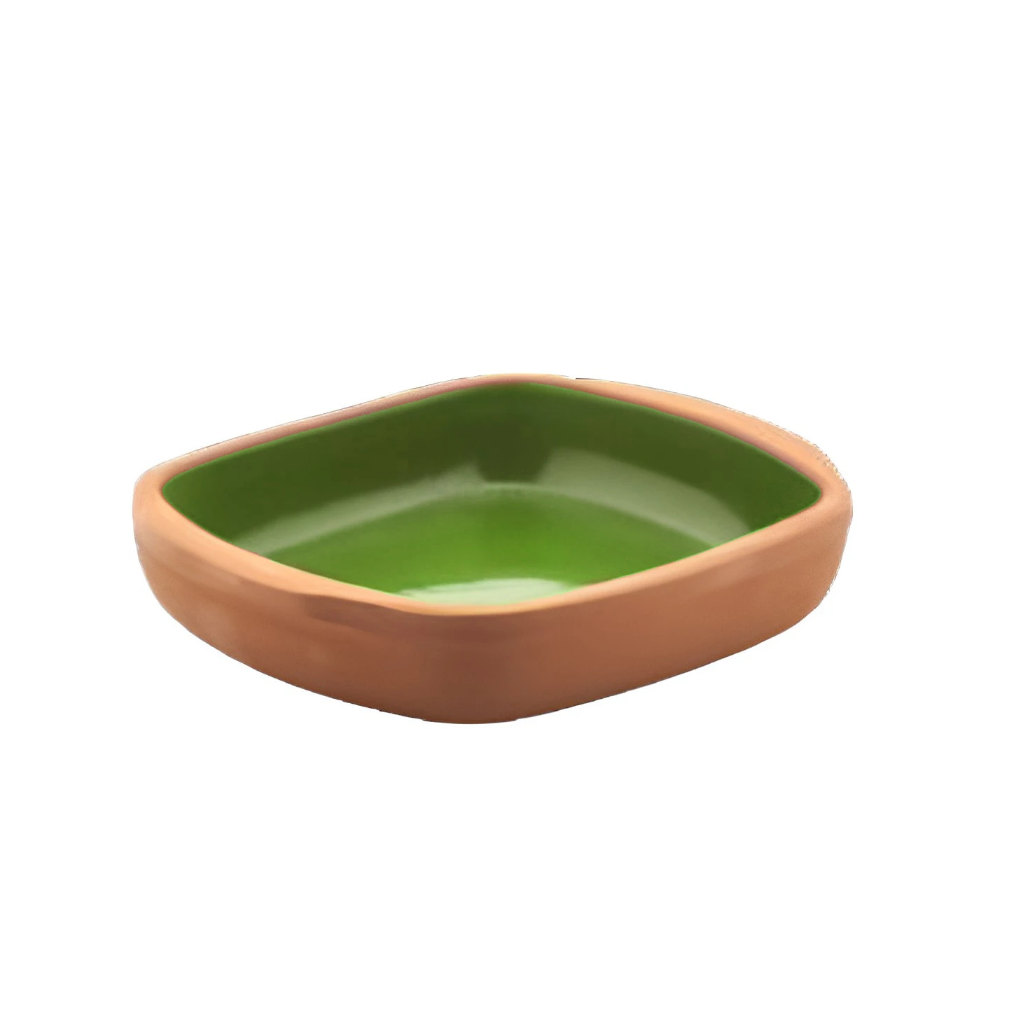 lazanya - square oven tray, 22*18*5 cm, (inner color glazed), 1 pcs
