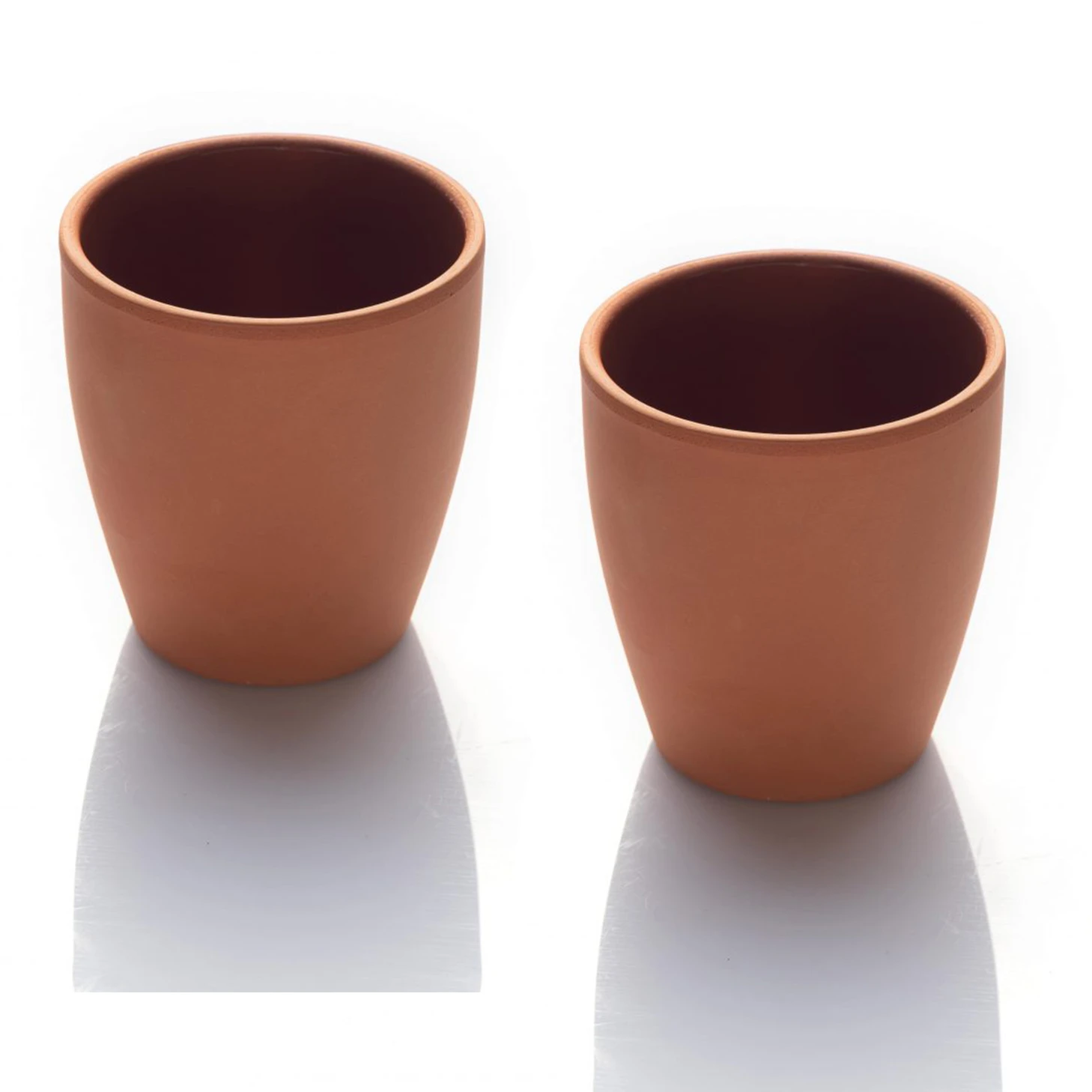 tarsus - cup 330 ml, 9*9,5 cm, (full natural, non-glazed), 2 pcs set, shrink film