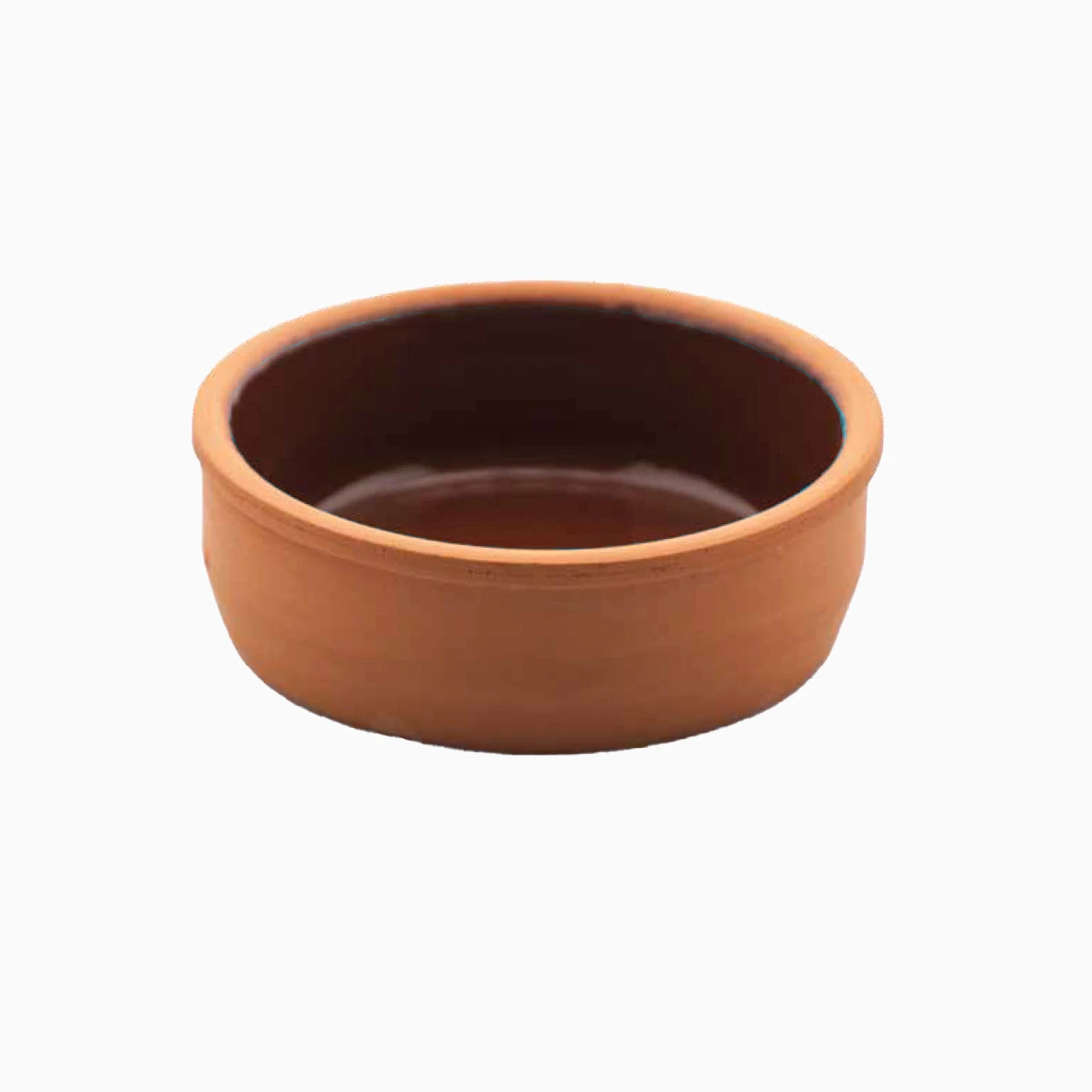 TRABZON - ROUND OVEN BOWL, 9,5*3,5 CM, (INNER BROWN GLAZED), 0,15 LT